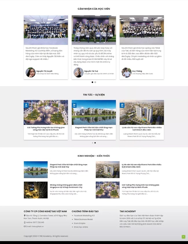 Template blogspot bán và giới thiệu khóa học online